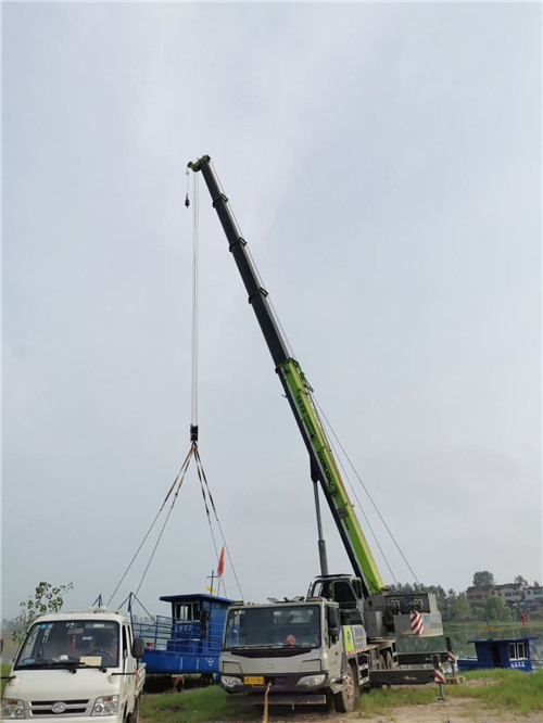 南岔县桥梁建设吊装案例